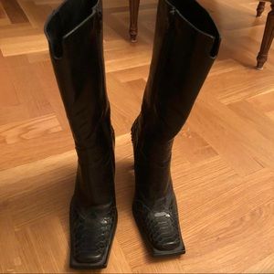 leather handcrafted Italian boots